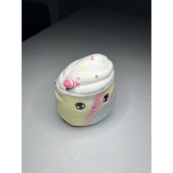 Squishmallows Milkshake Plush 5.5" Tie Dye Sprinkles Ice Cream Straw Stuffed Toy - Picture 4 of 7